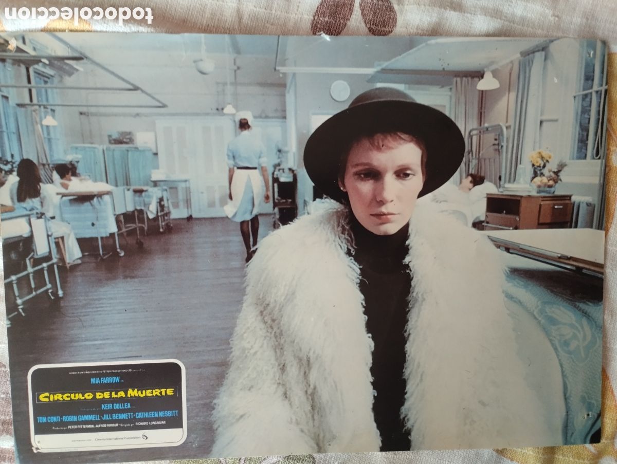 Cine: 11 FOTOCROMOS - CIRCULO DE MUERTE - MIA FARROW - SET COMPLETO