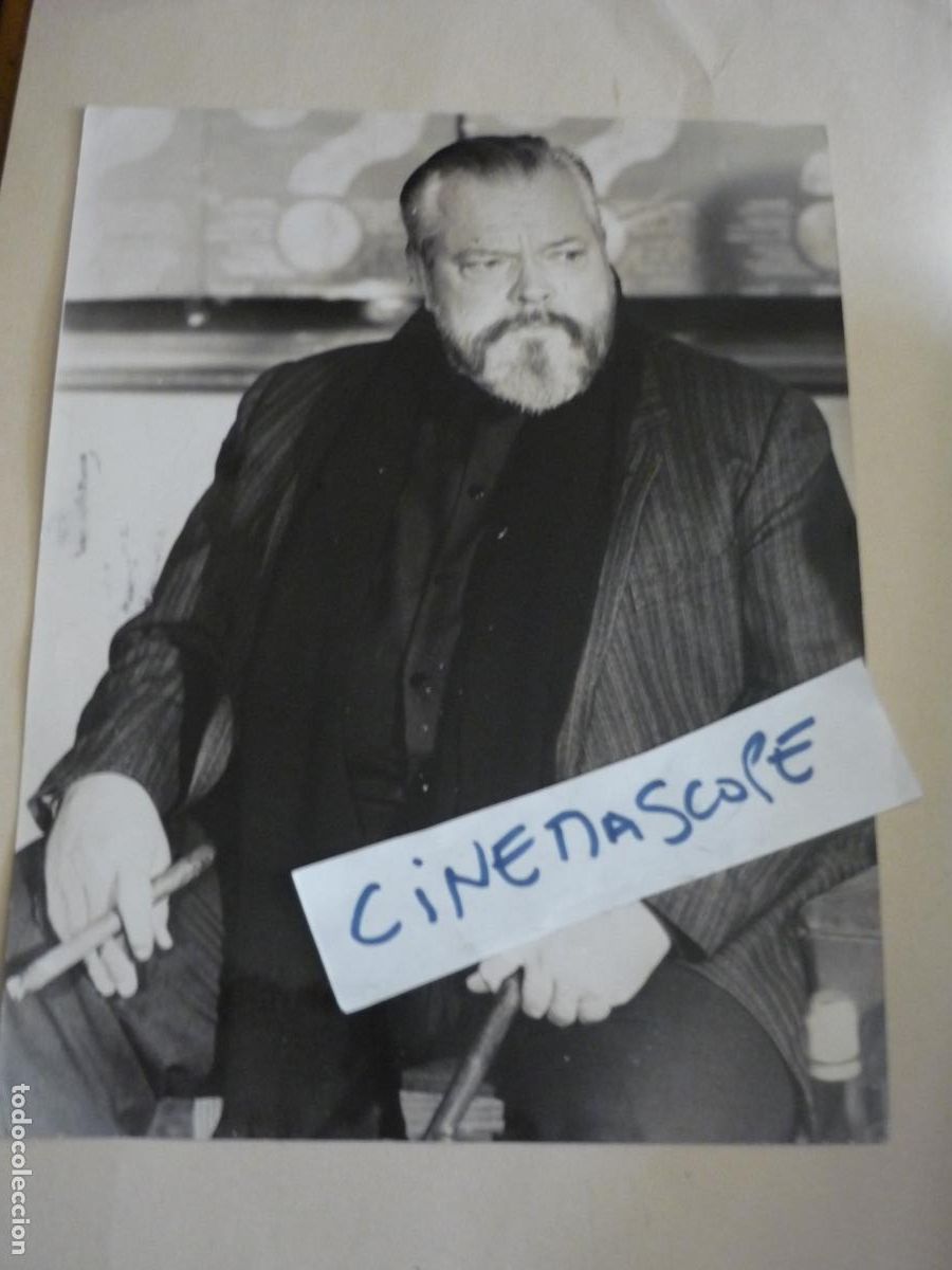 Cine: orson welles - foto original b/n - american cinema filmmaker