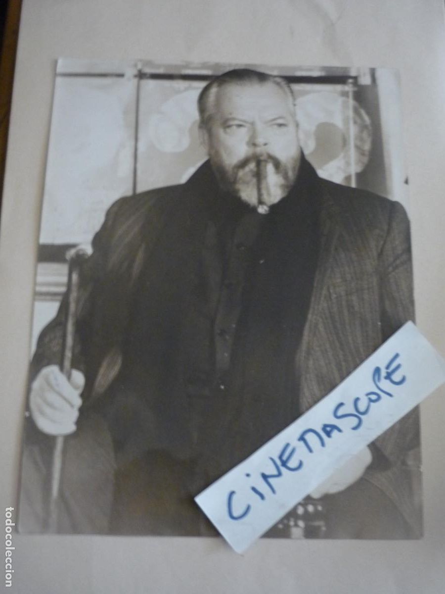 Cine: orson welles - foto original b/n - american cinema filmmaker