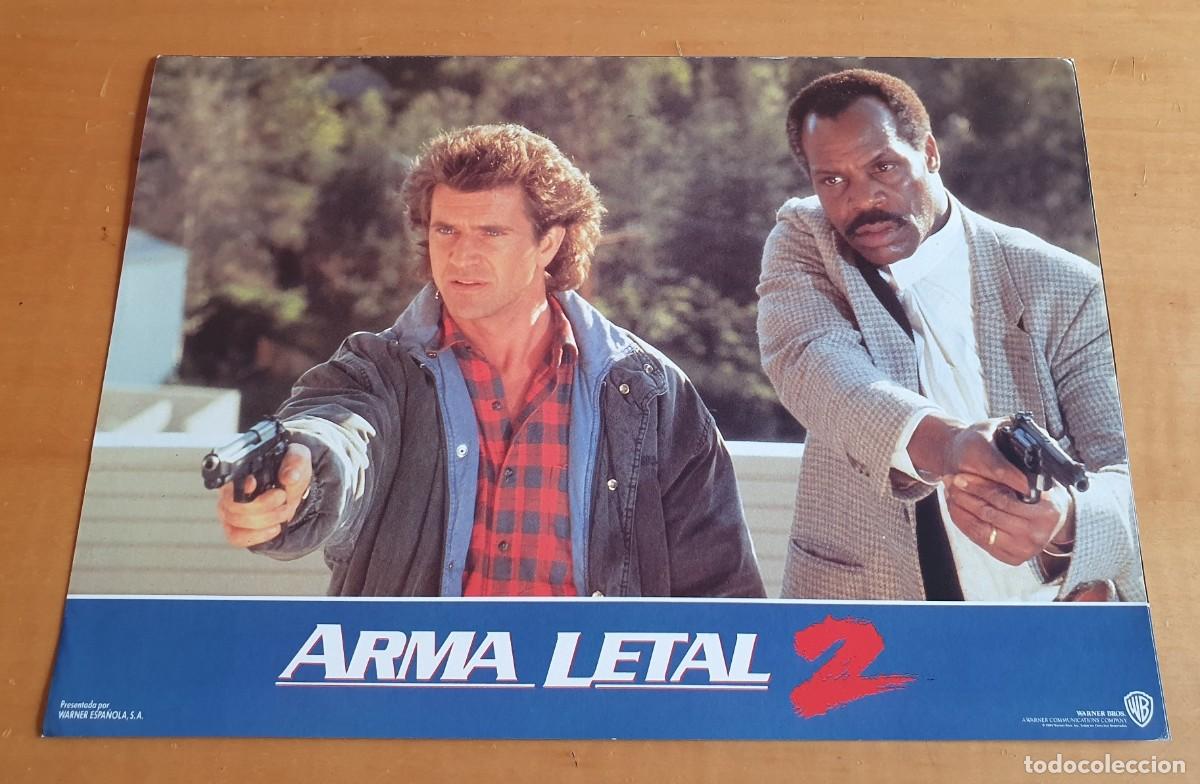 Cine: Juego completo de 16 fotocromos de la pel&iacute;cula Arma Letal 2 Mel Gibson, Danny GLover, RIchard Donner