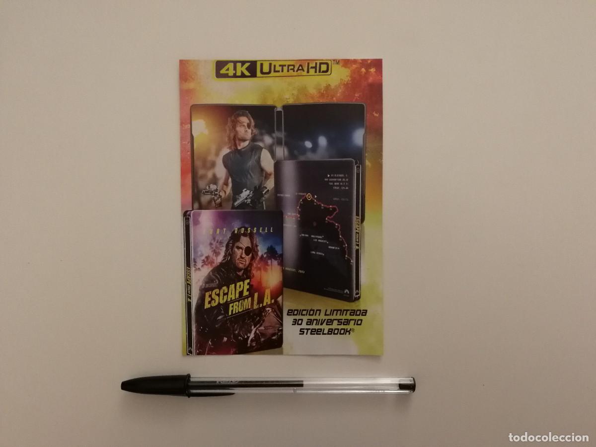 Cine: TARJETA ACARTONADA -10*15- 2013 Rescate en L.A LA - KURT RUSSELL - JOHN CARPENTER - CIENCIA FICCION