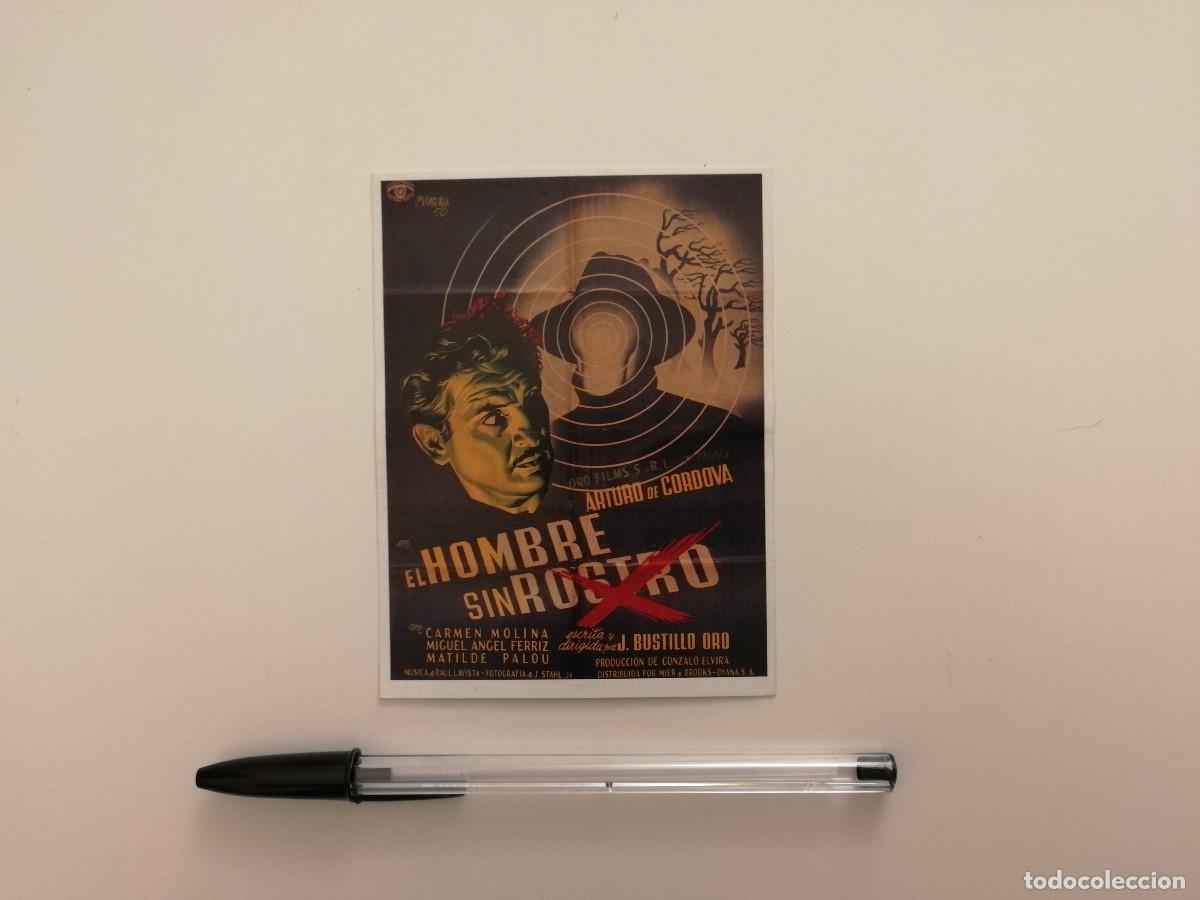 Cine: TARJETA ACARTONADA -9*13- EL HOMBRE SIN ROSTRO - TERROR - ARTURO DE CORDOVA