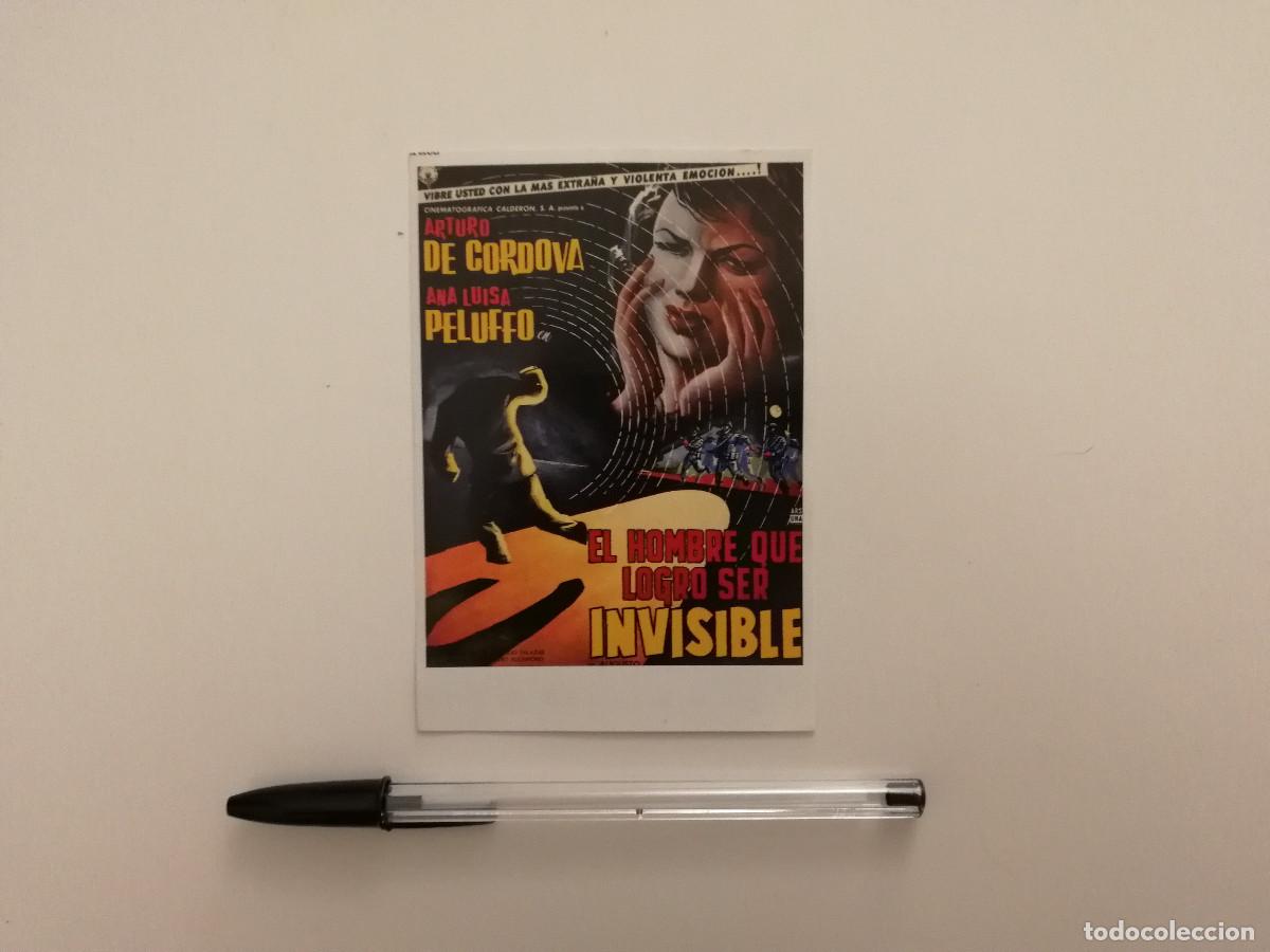 Cine: TARJETA ACARTONADA -9*13- EL HOMBRE QUE LOGRO SER INVISIBLE - TERROR - ARTURO DE CORDOVA