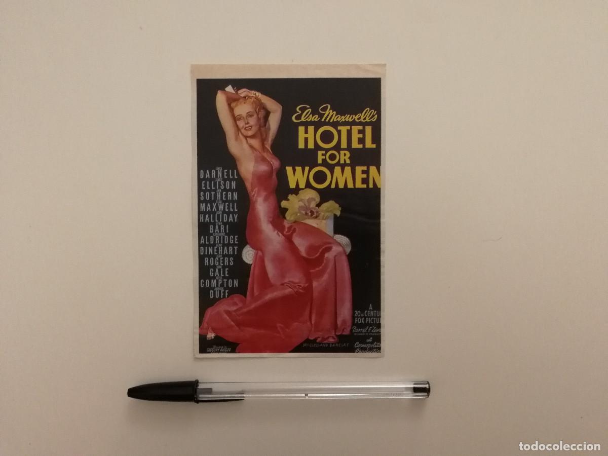 Cine: TARJETA ACARTONADA -9*13- HOTEL FOR WOMEN - LINDA DARNELL