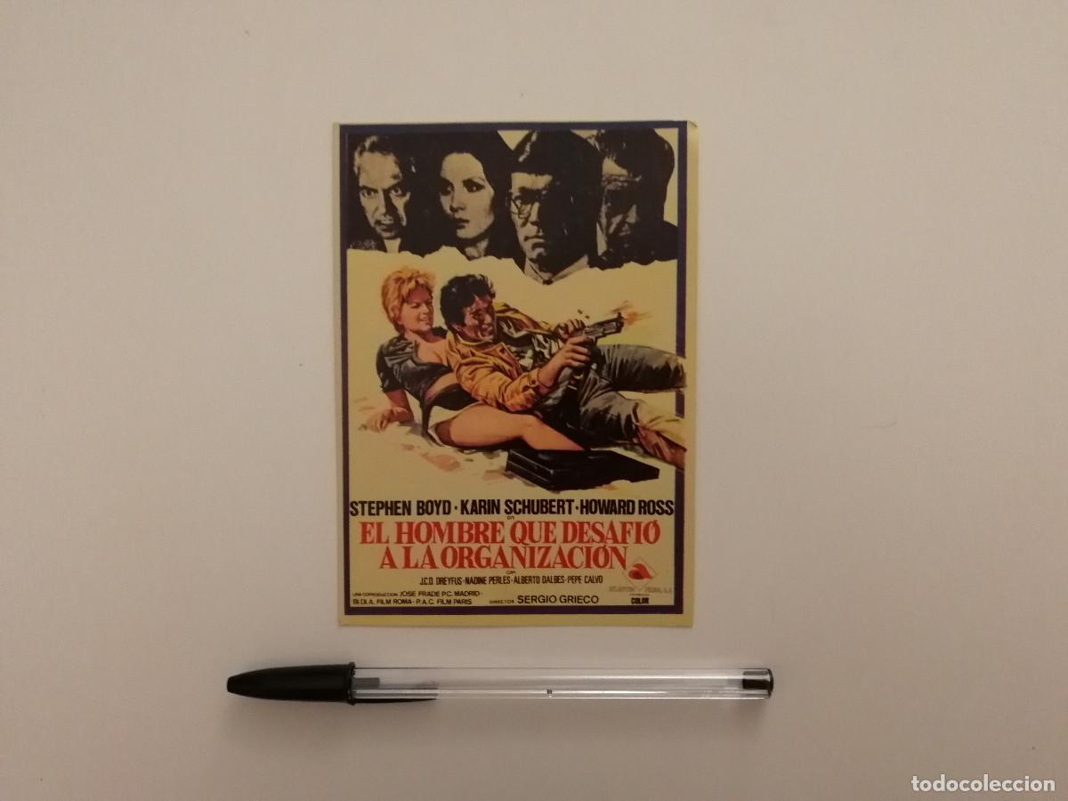 Cine: IMPRESO PAPEL -9*13- EL HOMBRE QUE DESAFIO A LA ORGANIZACION - STEPHEN BOYD - SERGIO GRIECO