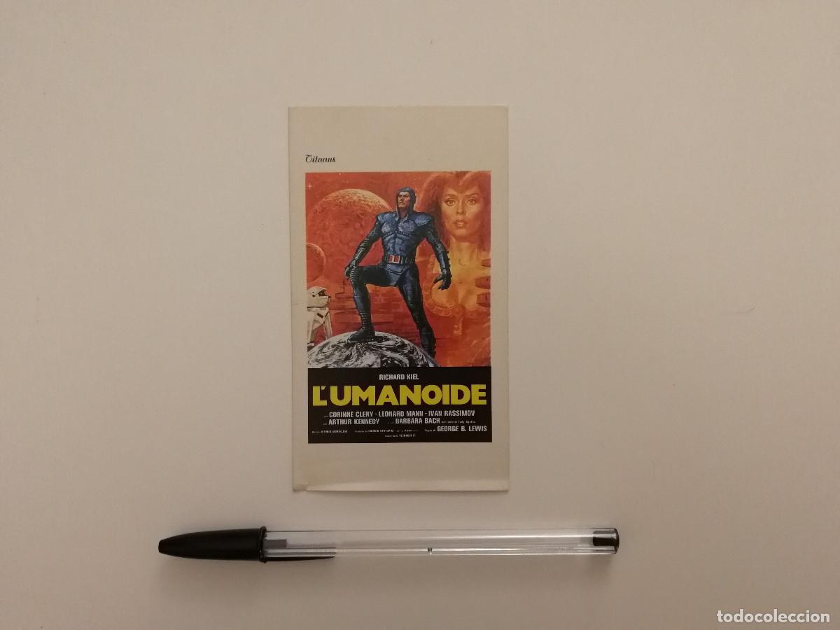 Cine: TARJETA PEGATINA ORIGINAL - EL HUMANOIDE - CIENCIA FICCION - Corinne Cl&eacute;ry