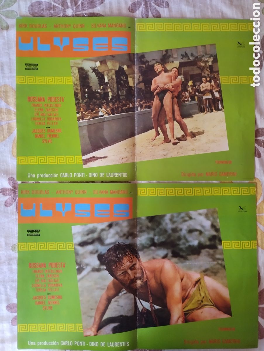 Cine: 6 FOTOCROMOS DE GRAN TAMA&Ntilde;O - ULISES - SET COMPLETO