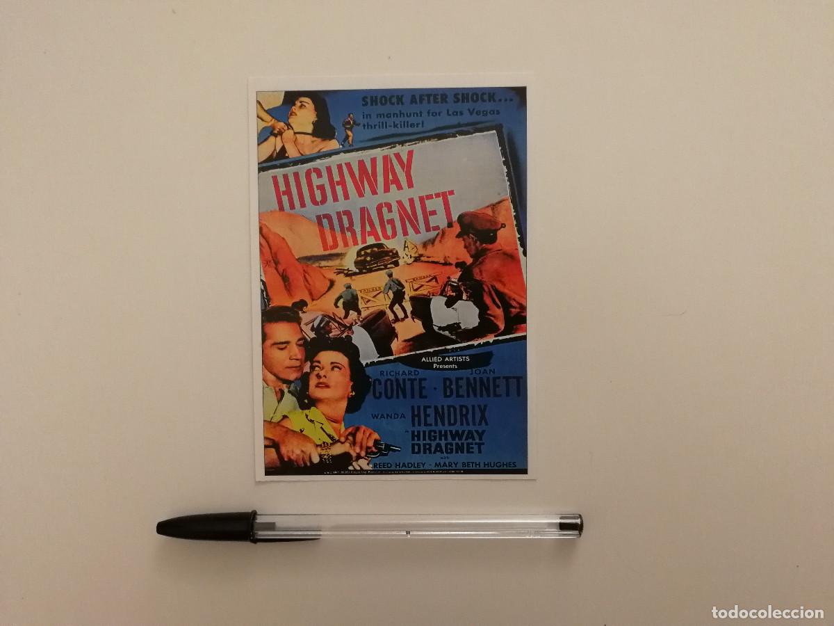 Cine: FICHA COLECCIONABLE -10*15- Highway Dragnet - ROGER CORMAN - JOAN BENNETT - RICHARD CONTE
