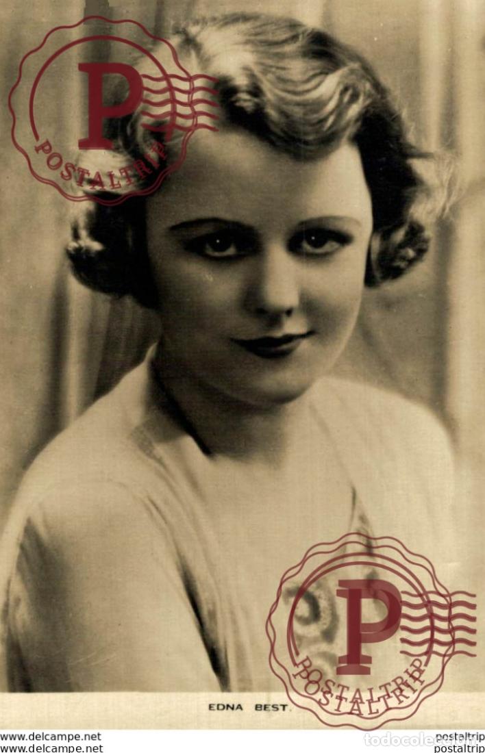 Cin&eacute;ma: Edna Best. 8.5*13.5 cm Plain Back