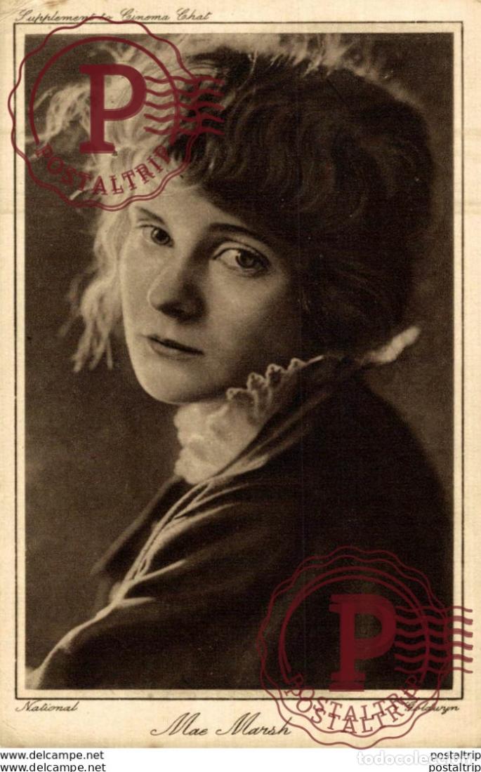 Cin&eacute;ma: Mae Marsh. 8.5*13.5 cm Plain Back