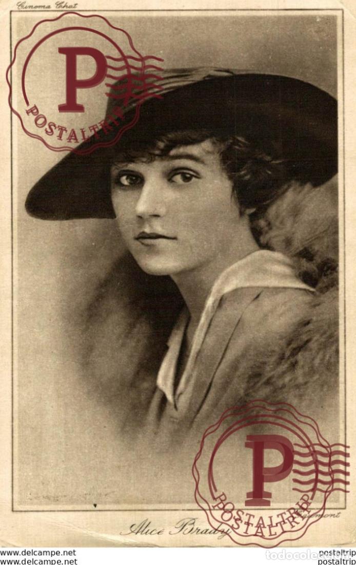 Cin&eacute;ma: Alice Brady. 8.5*13.5 cm Plain Back
