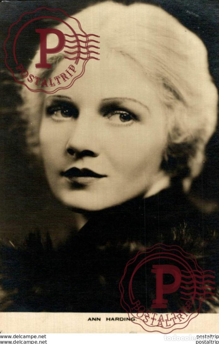 Cin&eacute;ma: Ann Harding. 8.5*13.5 cm Plain Back