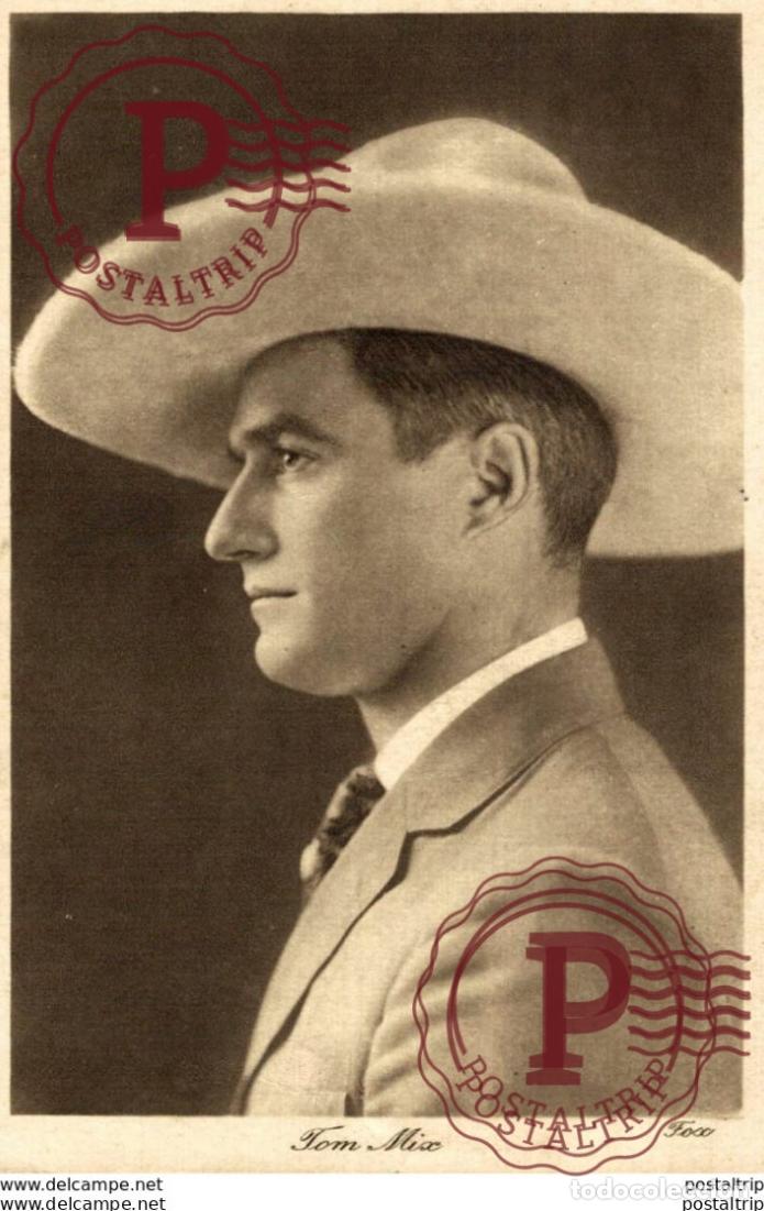 Cine: Tom Mix. 8.5*13.5 cm Plain Back