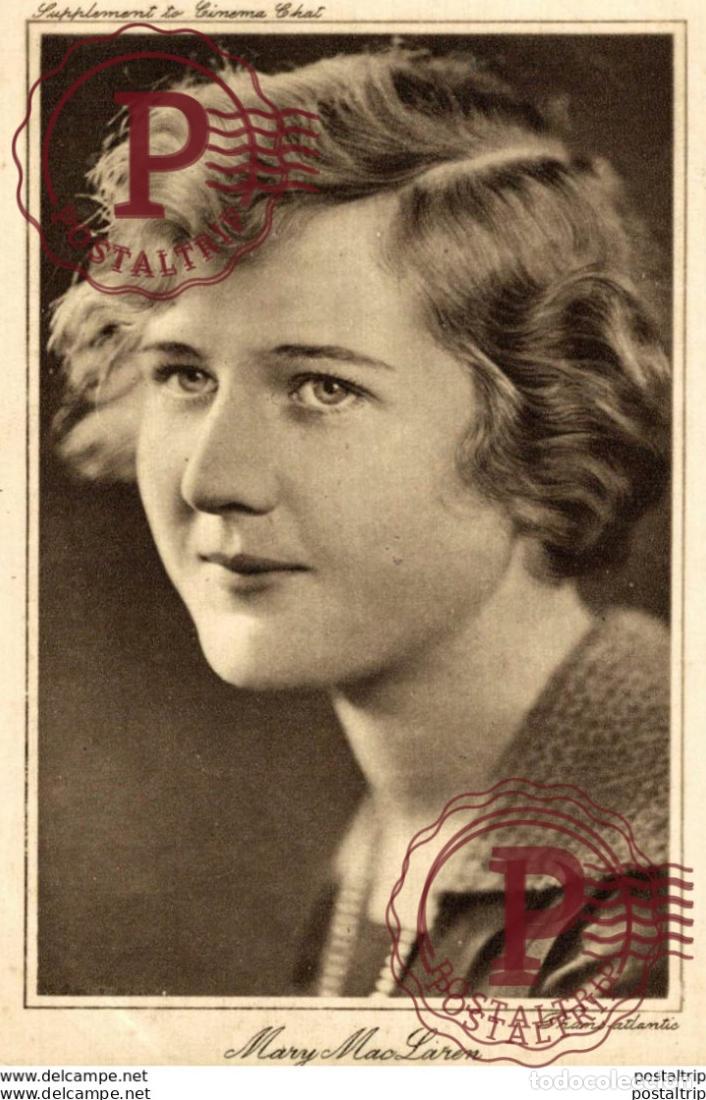 Cine: Mary Mac Laren. 8.5*13.5 cm Plain Back