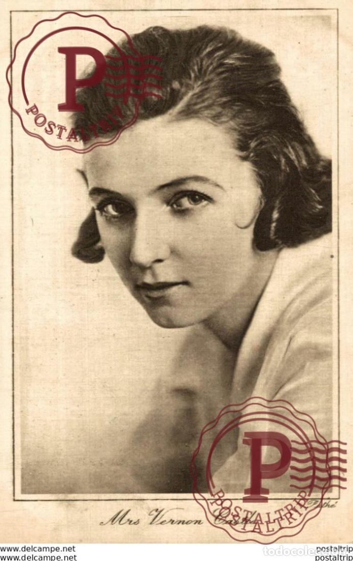 Cine: Mrs. Vernon Castle. 8.5*13.5 cm Plain Back