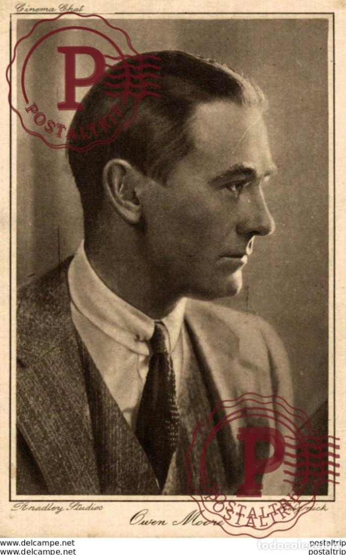 Cine: Owen Moore. 8.5*13.5 cm Plain Back