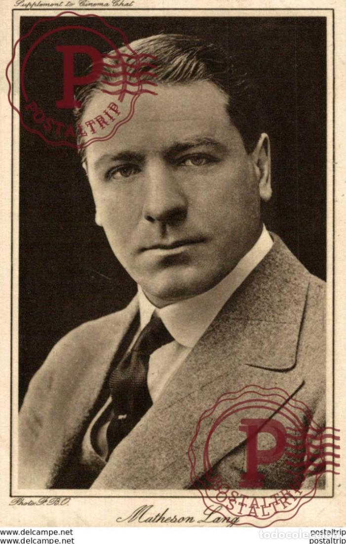 Cine: Matheson Lang. 8.5*13.5 cm Plain Back
