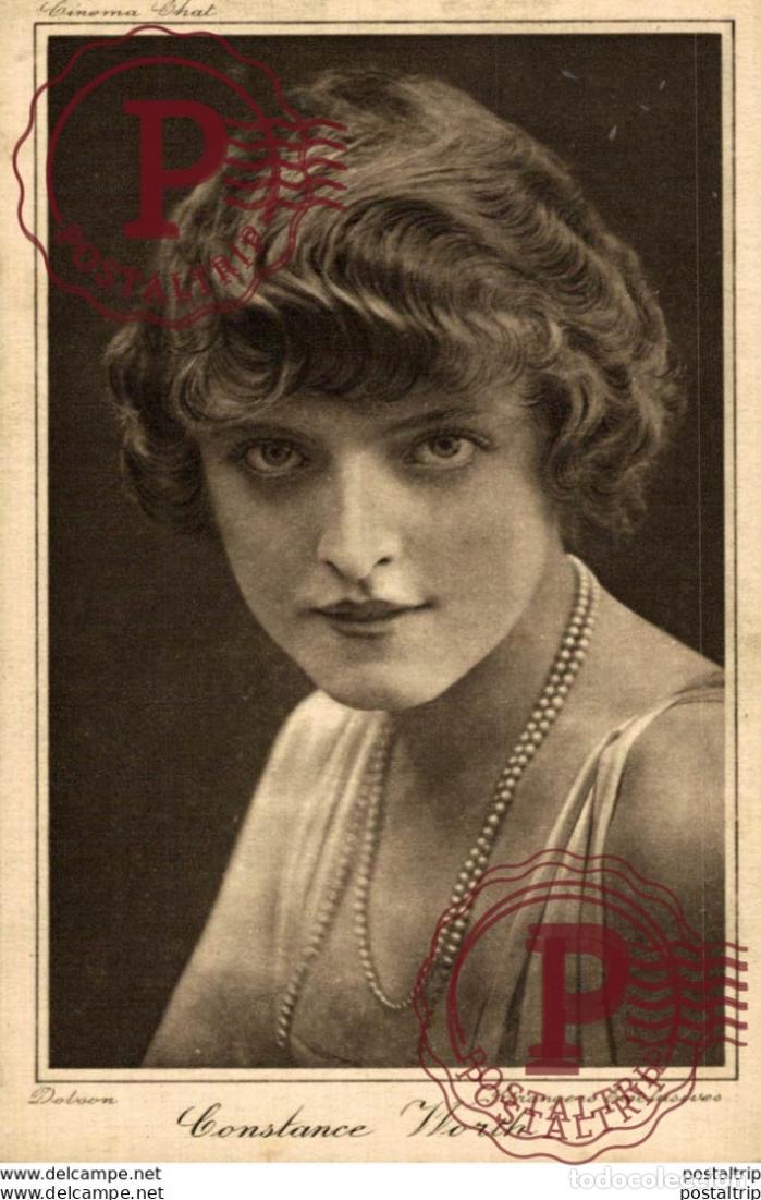 Cine: Constance Worth. 8.5*13.5 cm Plain Back