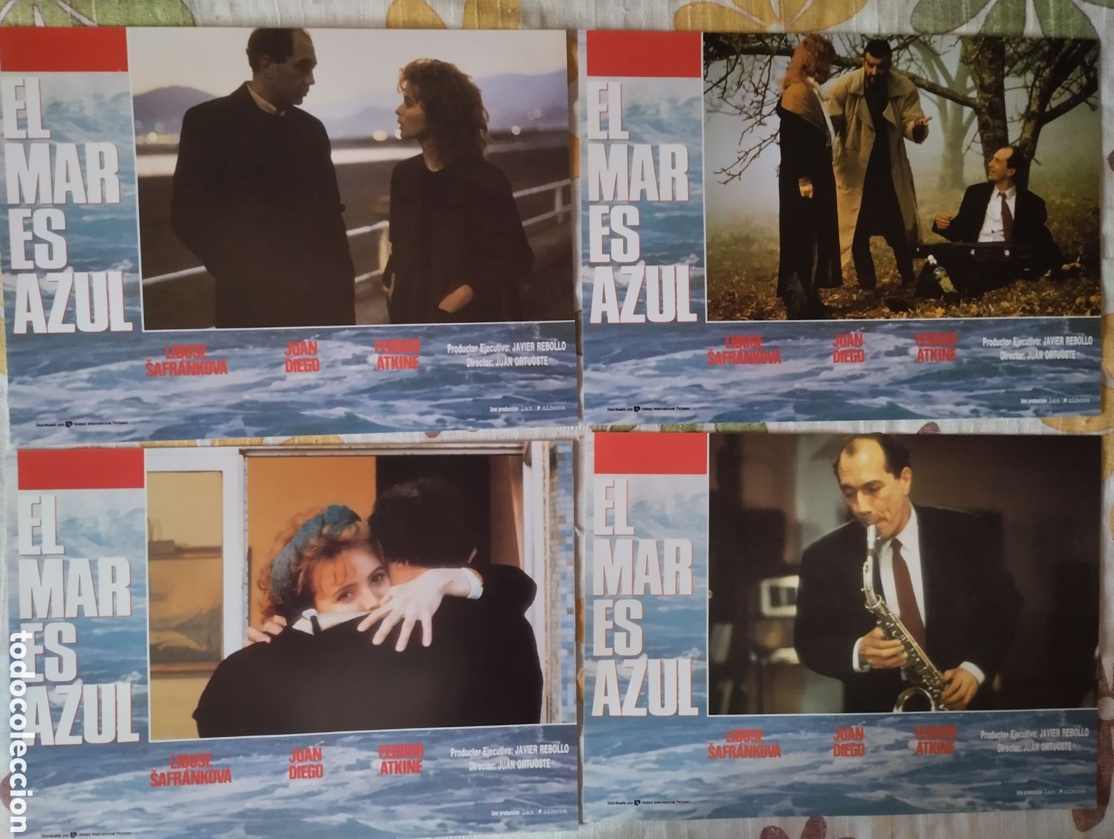 Cine: 12 FOTOCROMOS - EL MAR ES AZUL - SET COMPLETO