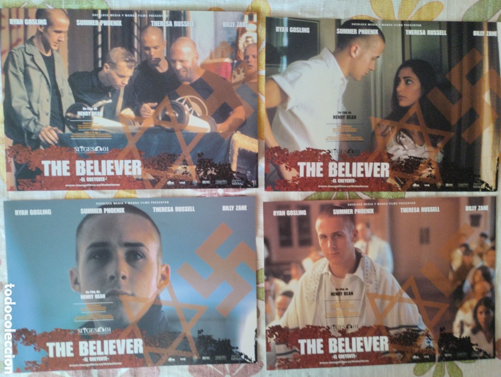 Cine: 8 FOTOCROMOS - THE BELIEVER EL CREYENTE - SET COMPLETO
