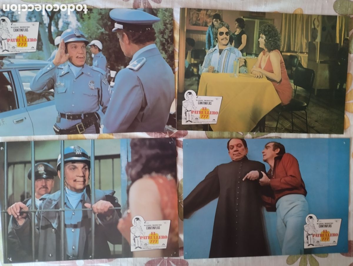 Cine: 12 FOTOCROMOS - EL PATRULLERO 777 - CANTINFLAS - SET COMPLETO