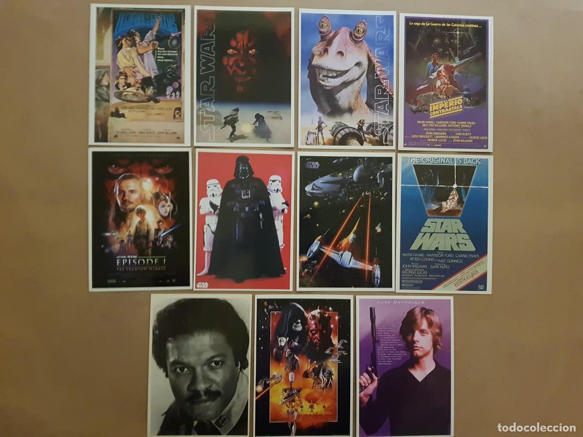 Cine: LOTE: 11 POSTALES DE LA GUERRA DE LAS GALAXIAS /STAR WARS - N&ordm; 1