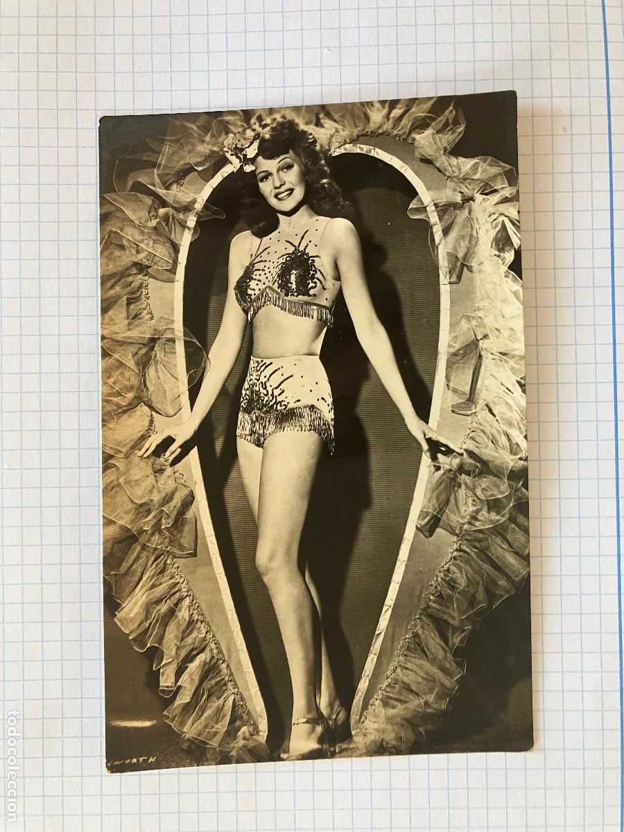Cine: RITA HAYWORTH - ANTIGUA POSTAL CINE ORIGINAL