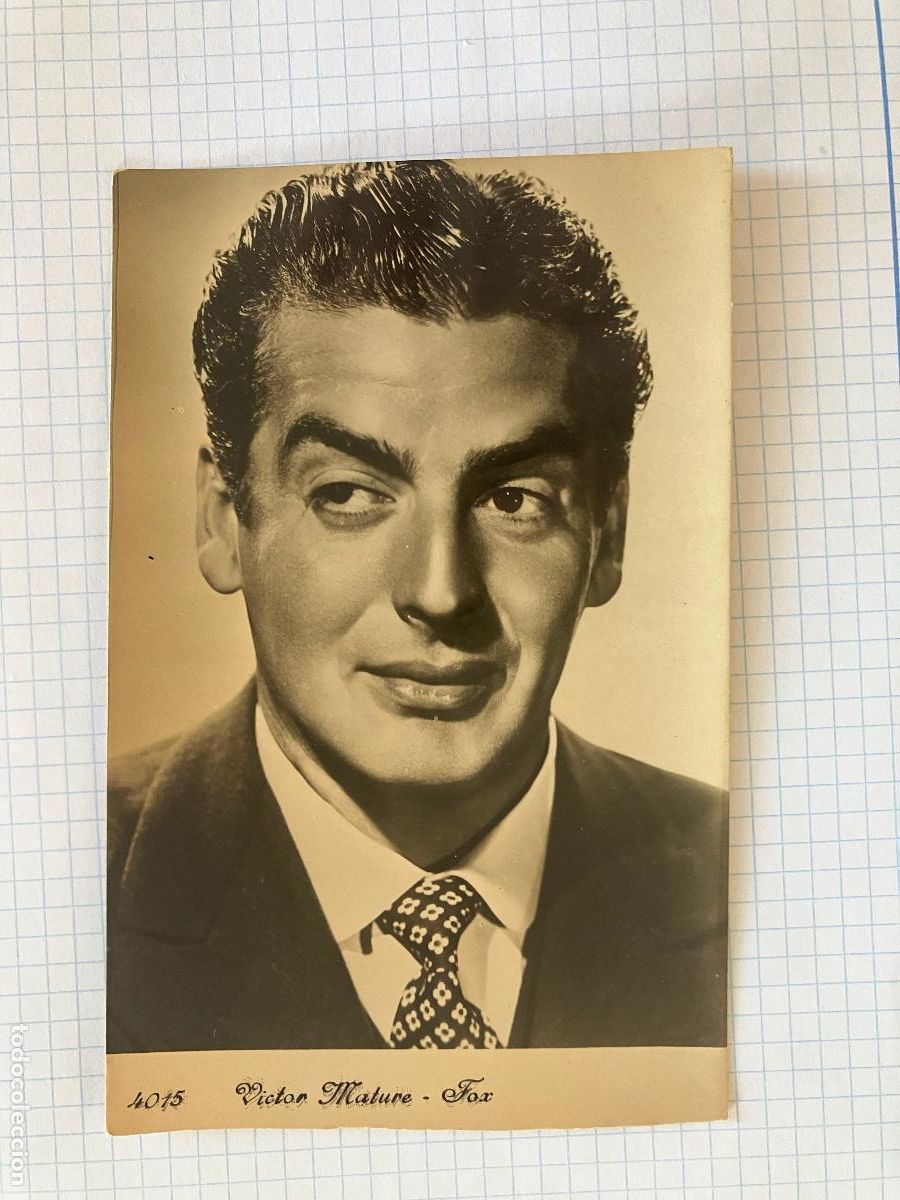 Cine: VICTOR MATURE - ANTIGUA POSTAL CINE ORIGINAL