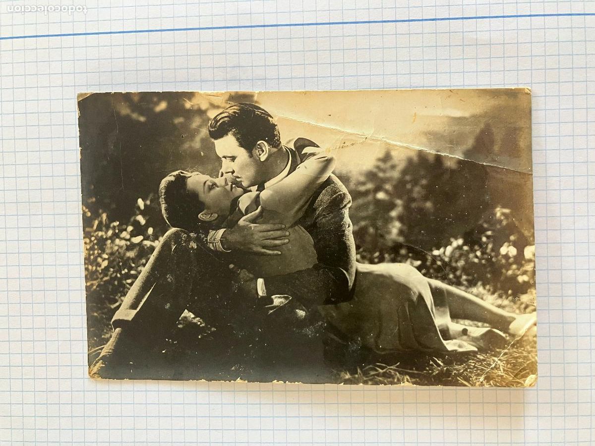 Cine: OLIVIA DE HAVILLAND GEORGE BRENT - ANTIGUA POSTAL CINE ORIGINAL