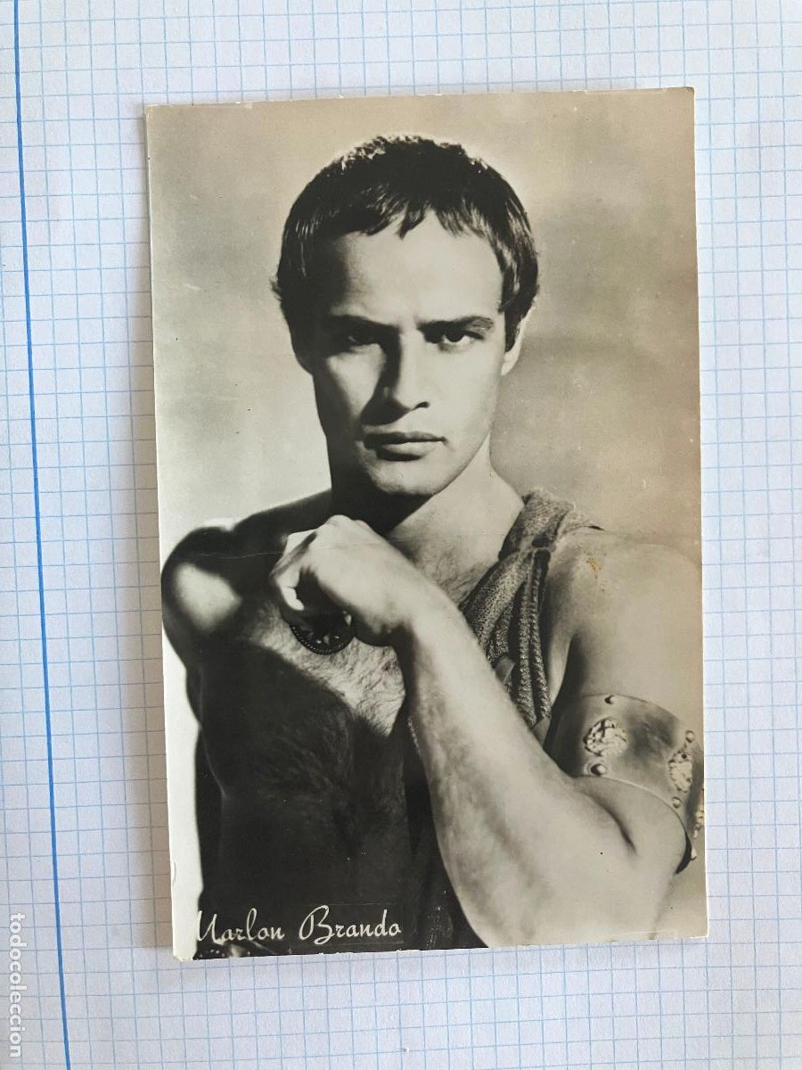 Cine: MARLON BRANDO - ANTIGUA POSTAL CINE ORIGINAL