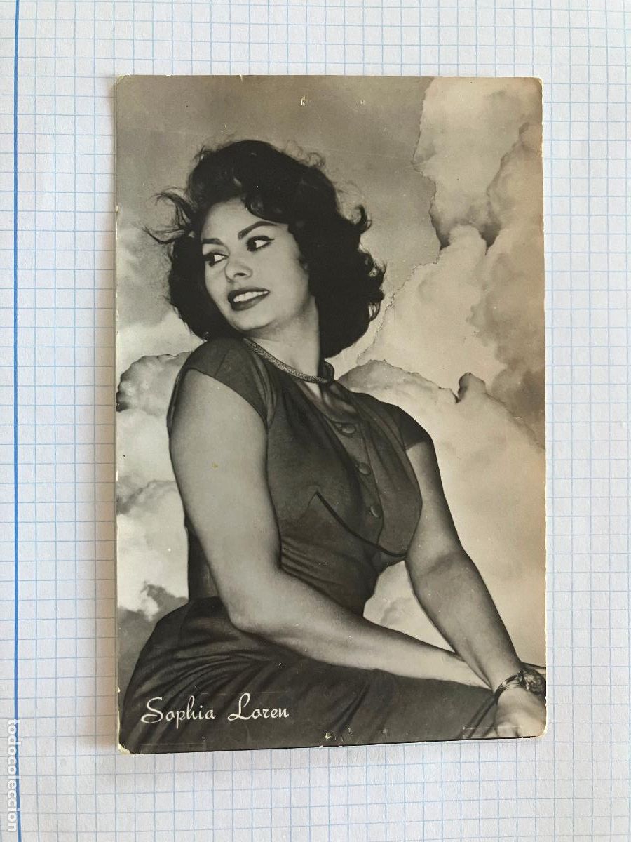Cine: SOPHIA LOREN - ANTIGUA POSTAL CINE ORIGINAL