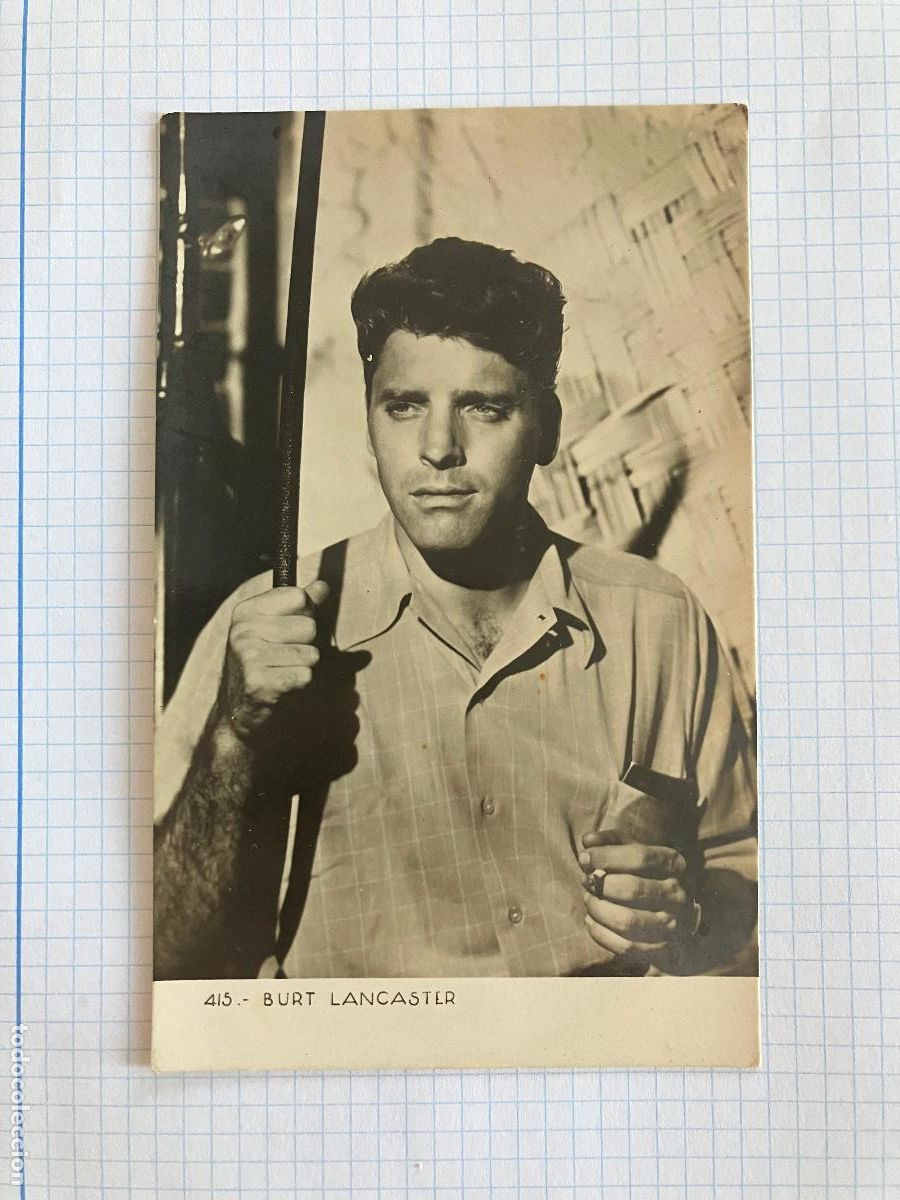 Cine: BURT LANCASTER - ANTIGUA POSTAL CINE ORIGINAL