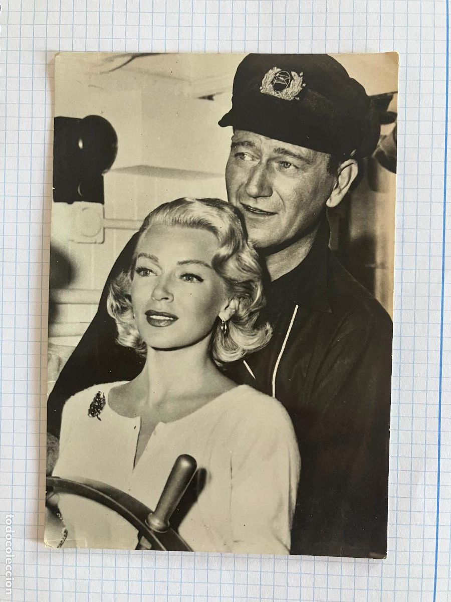 Cine: LANA TURNER JOHN WAYNE - ANTIGUA POSTAL CINE ORIGINAL