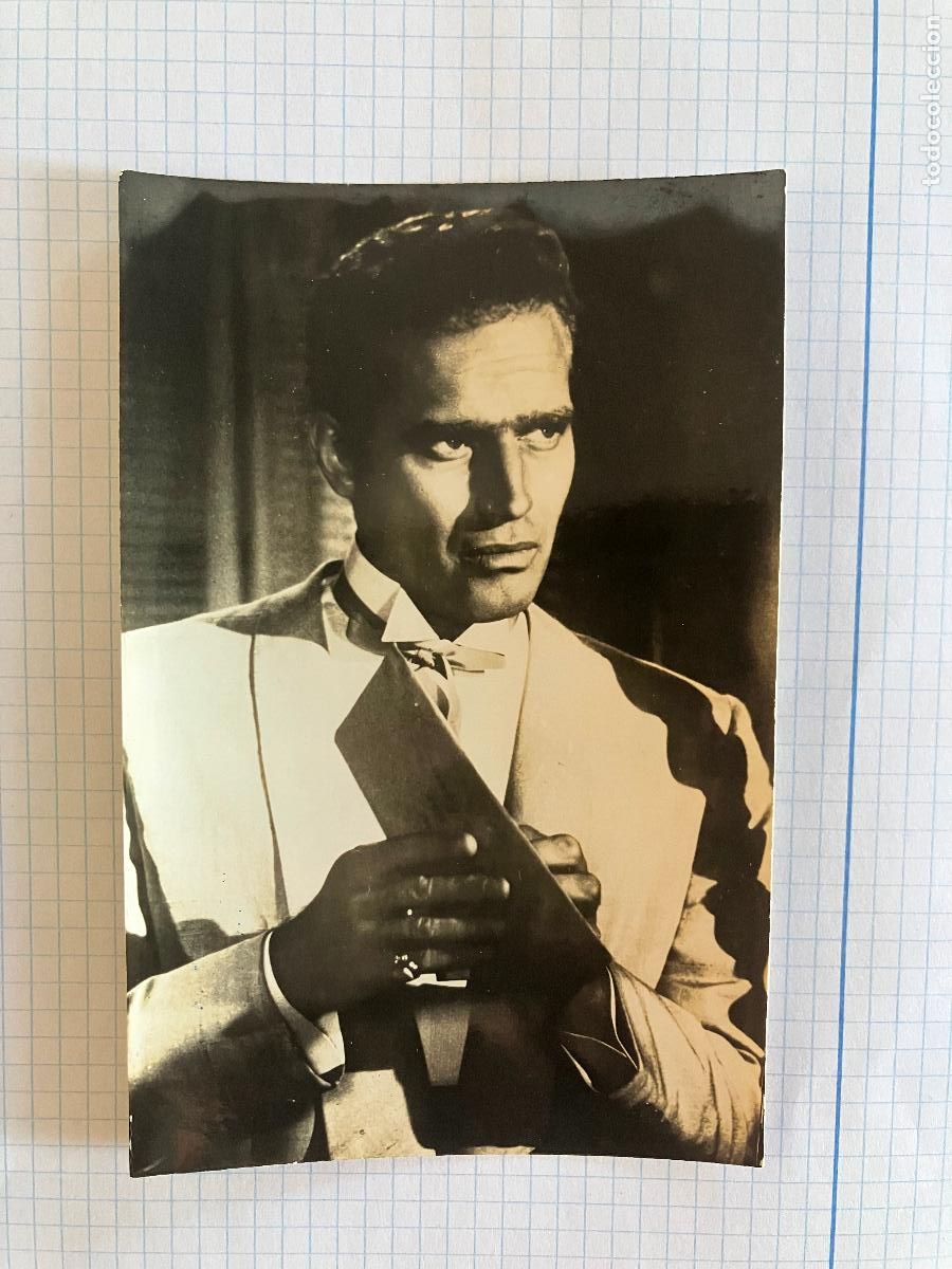 Cine: CHARLTON HESTON - ANTIGUA POSTAL CINE ORIGINAL