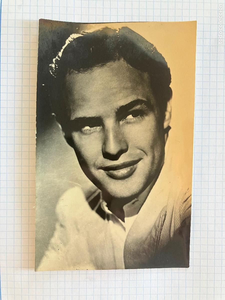 Cine: MARLON BRANDO - ANTIGUA POSTAL CINE ORIGINAL