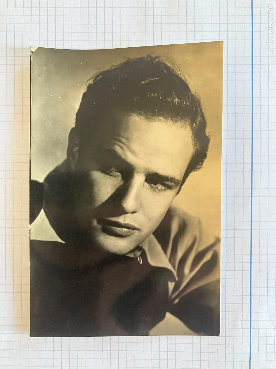 Cine: MARLON BRANDO - ANTIGUA POSTAL CINE ORIGINAL