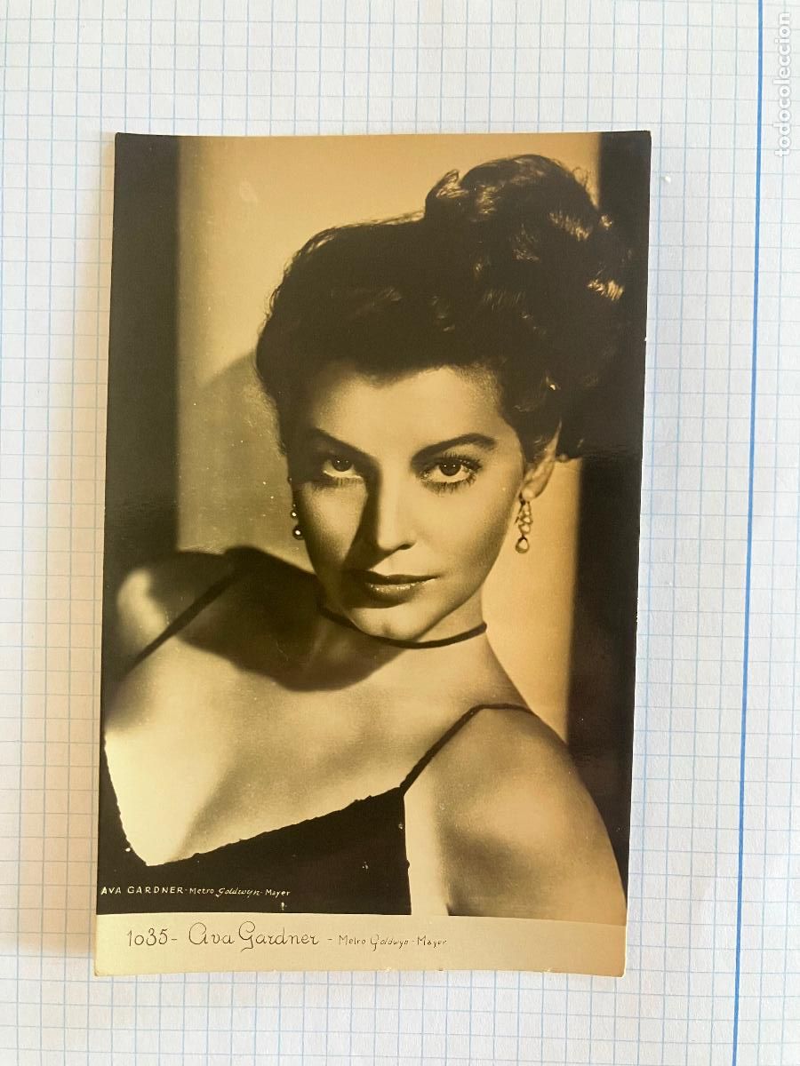 Cine: AVA GARDNER - ANTIGUA POSTAL CINE ORIGINAL