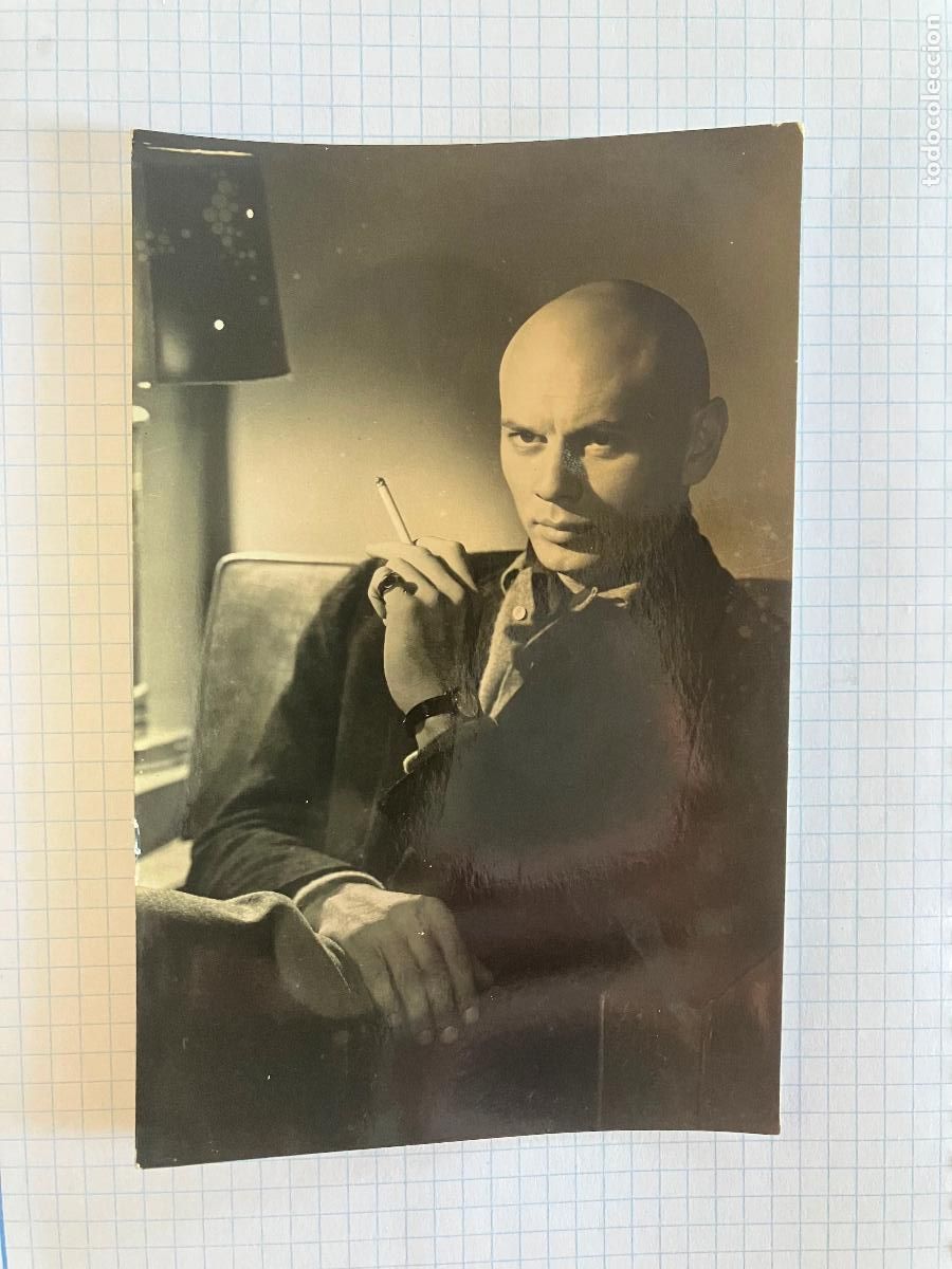 Cine: YUL BRYNNER - ANTIGUA POSTAL CINE ORIGINAL