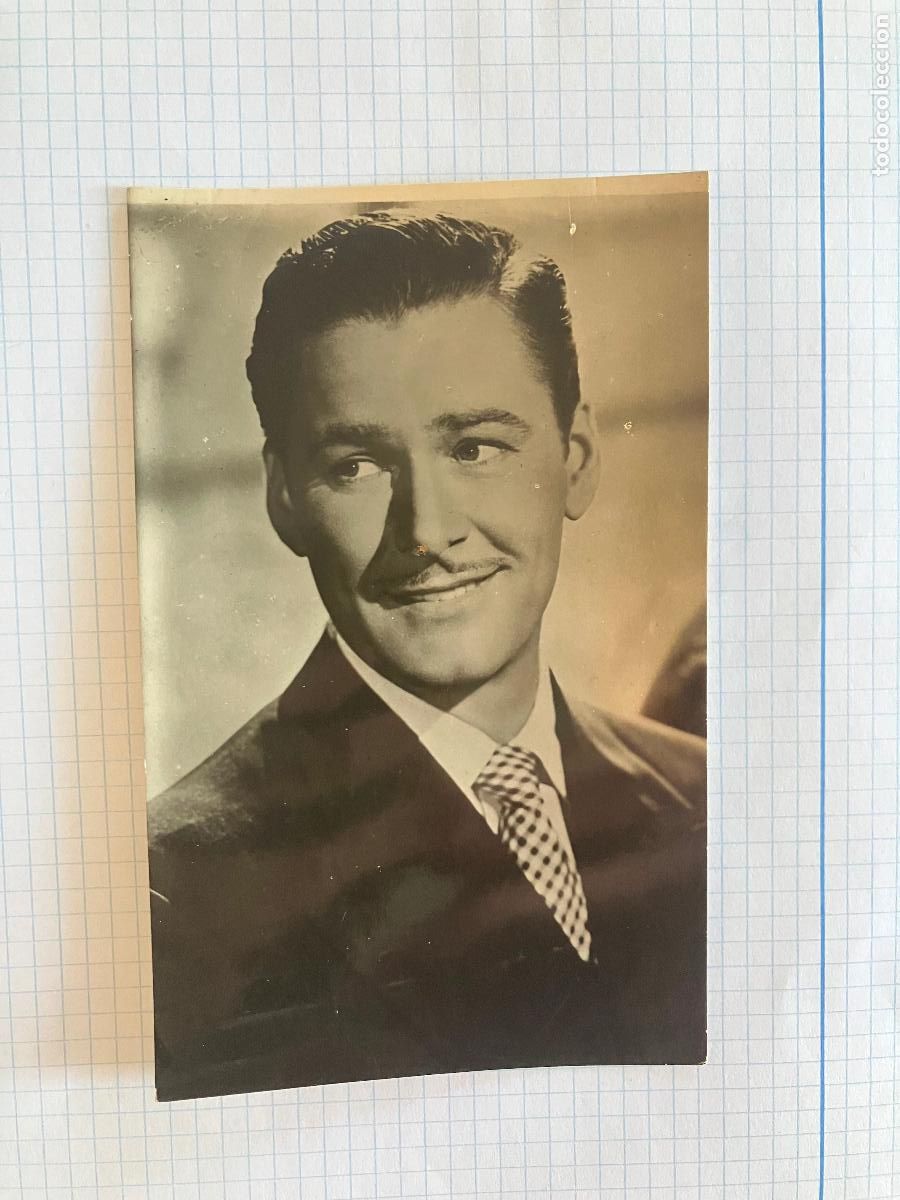 Cine: ERROL FLYNN - ANTIGUA POSTAL CINE ORIGINAL