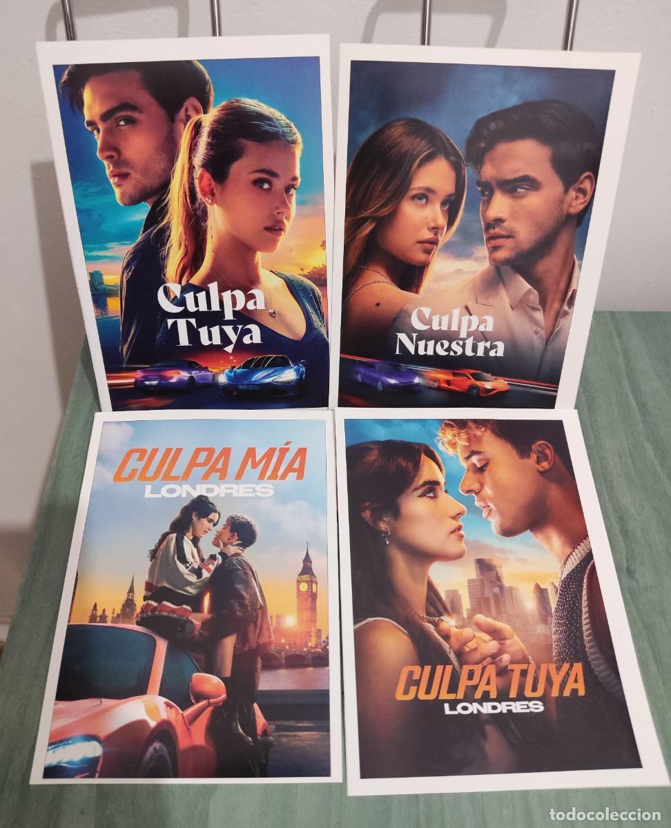 Cine: Culpa tuya, culpa nuestra + culpa mia y tuya Londres . 4 fichas revista Accion cine