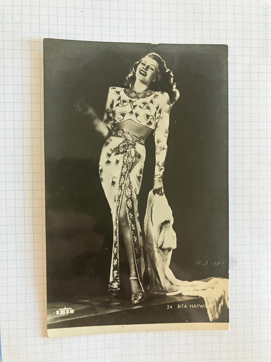 Cine: RITA HAYWORTH - ANTIGUA POSTAL CINE ORIGINAL