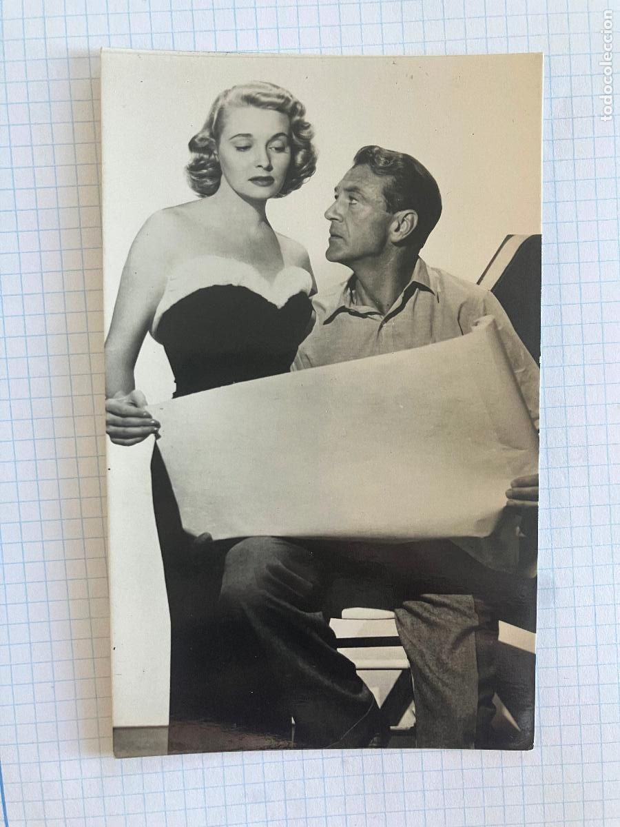 Cine: GARY COOPER PATRICIA NEAL - ANTIGUA POSTAL CINE ORIGINAL