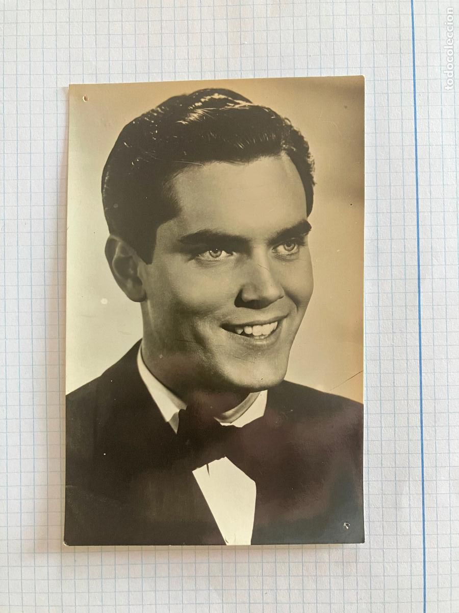 Cine: JEFFREY HUNTER - ANTIGUA POSTAL CINE ORIGINAL