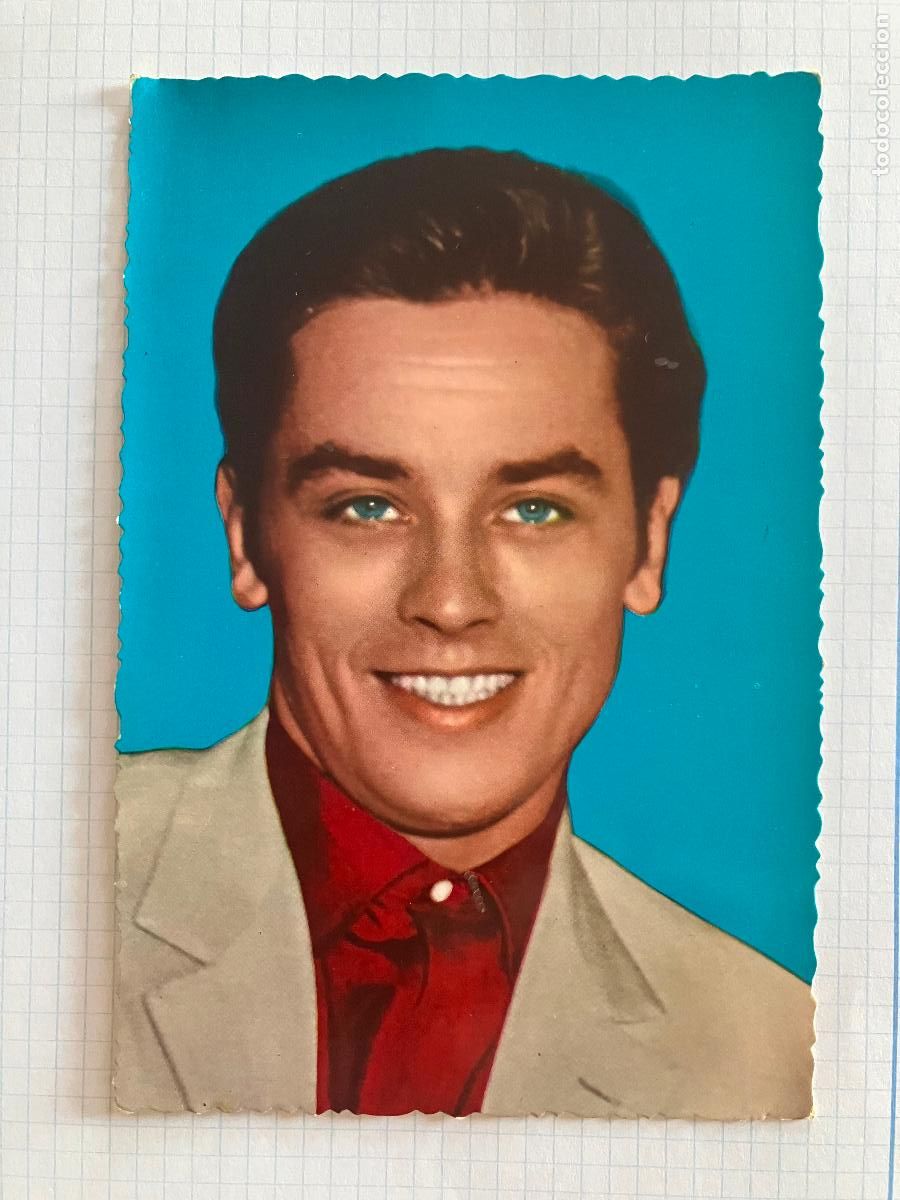 Cine: ALAIN DELON - ANTIGUA POSTAL CINE ORIGINAL