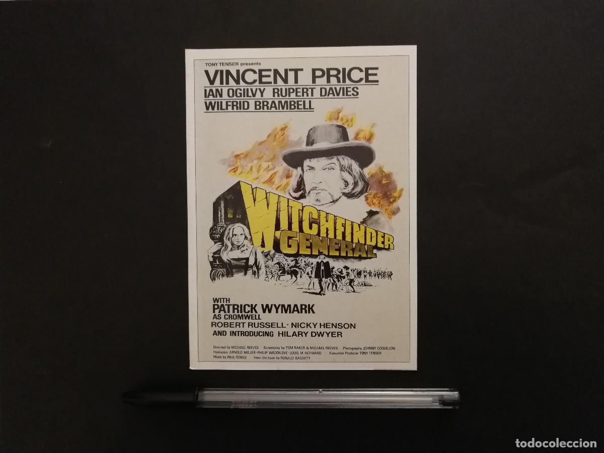Cine: FICHA COLECCIONABLE -10*15- Cuando las Brujas Arden-VINCENT PRICE-TERROR-EL INQUISIDOR