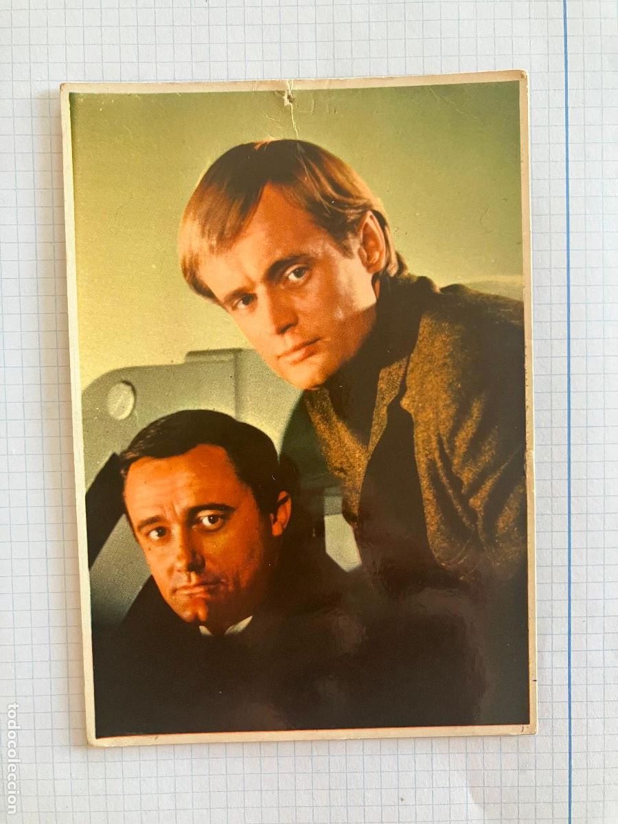 Cine: ROBERT VAUGHN DAVID MC CALLUM - ANTIGUA POSTAL CINE ORIGINAL