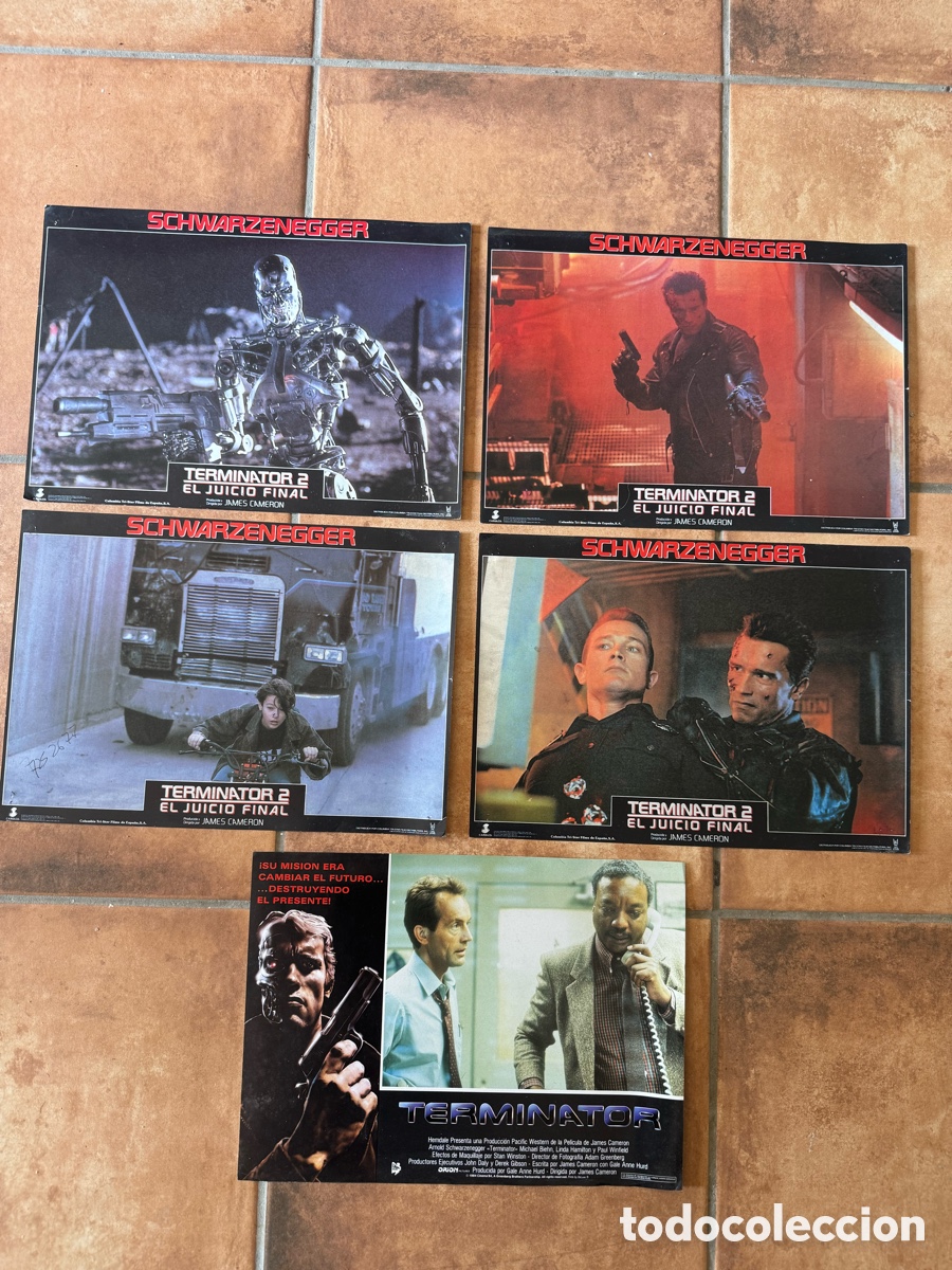 Cine: TERMINATOR 2 el juicio final-Arnold Schwarzenegger fotocromos originales