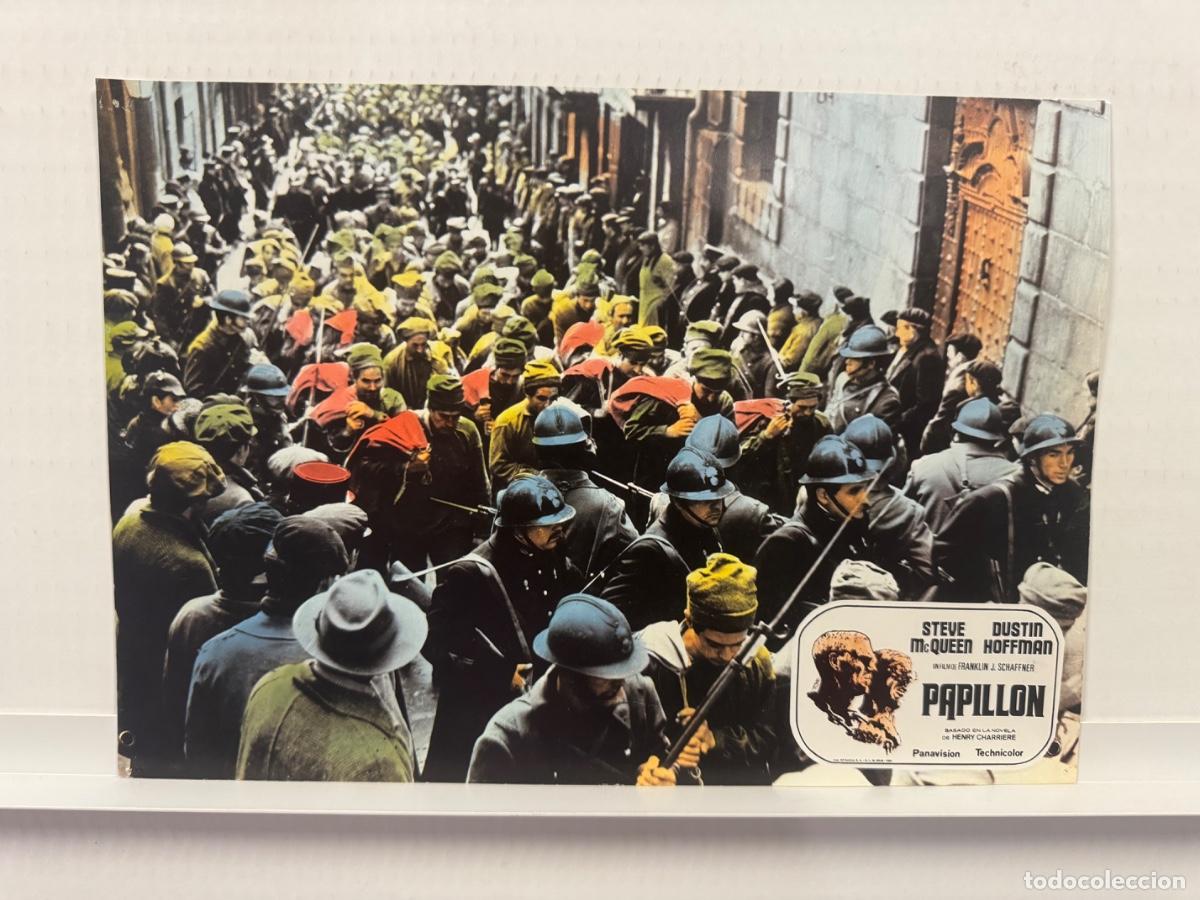 Cine: Papillon, Steve McQueen, Dustin Hoffman, 1 Fotocromos