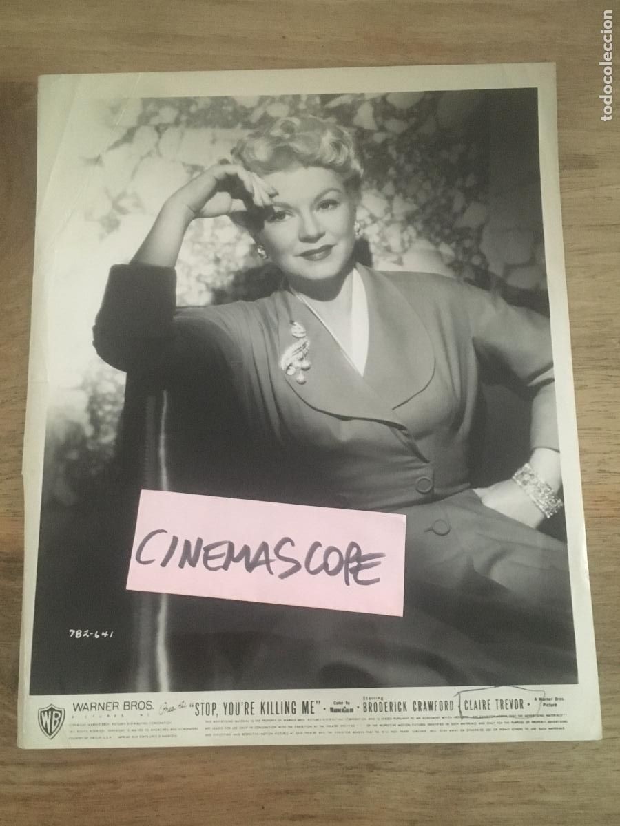Cine: claire trevor foto original antigua