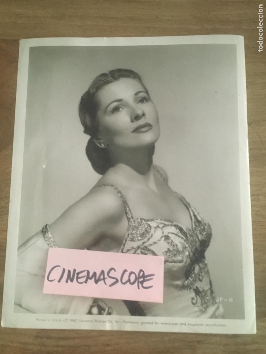 Cine: joan fontaine foto original antigua